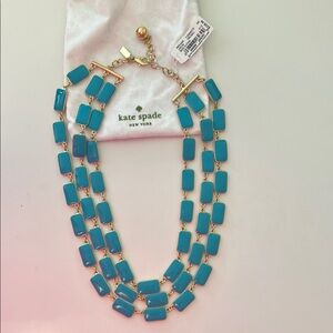 Kate Spade Blue and Gold Multi-Strand Necklace
